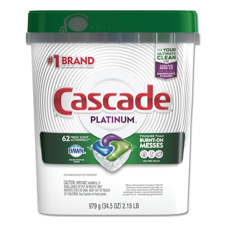 Cascade ActionPacs, Fresh Scent, 34.5 oz, PK186 97726